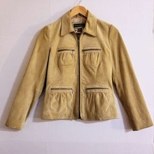 VTG Banana Republic Suede Moto Leather Jacket